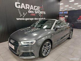 audi a3 cabriolet quattro tfsi 190 s tronic 7 s line *surequipee* (détail en annonce)