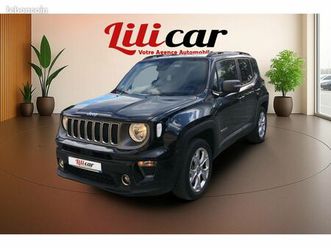 jeep renegade limited-1.3 gse t4-190-bva-4xe eawd-carplay-garantie 12 mois