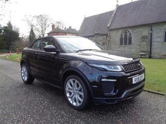 2018 land rover range rover evoque 2.0 sd4 hse dynamic 2dr auto convertible diesel automatic