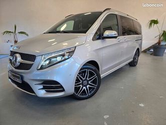 mercedes v 220 / 250 d long pack amg line - 7 places - sièges avant pivotants - banquette ar transformable en lit -