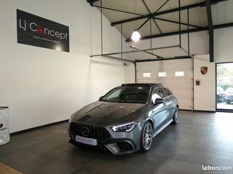 mercedes cla ii shooting brake 45 s amg 421ch 4matic+ 8g-dc - origine france - 39'330 km - suivi complet mercedes - toit ouvrant panoramique - burmester - hud -