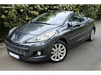 peugeot 207 cc cabriolet féline 1.6l hdi 112cv, faible kms 113.000, boite 6 vitesses, gps, bluetooth, clim, kit distribution effectuer, entretien complet + fact