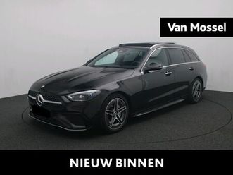 mercedes classe c 180 amg line estate + panoramisch dak + trekhaak + digital light +