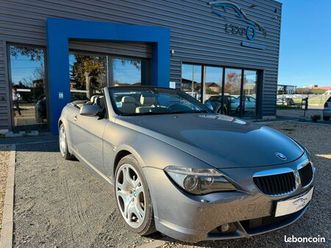 bmw serie 6 cabriolet (e64) 630cia 258 ch pack luxe