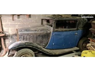 citroën rosalie 10cv al « coach sical » 1933 à restaurer