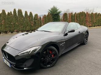 maserati grancabrio sport 2016 – 22 000 km – cuir noir – 460 ch