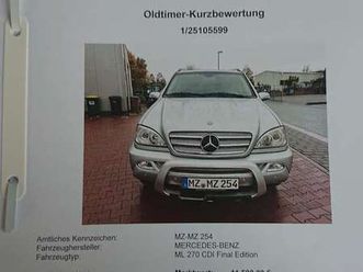 ml 270 cdi final edition