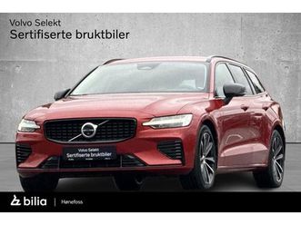 volvo v60 recharge t6 awd plus dark longrange, krok, 360++ 2023 oransje