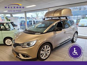 renault scenic 1.3 tce limited direct leverbaar! dakkoffer voor opvouwbare rolstoel (chairtopper) en linker gaspedaal
