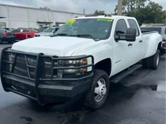 2010 chevrolet silverado 3500hd lt 4x4 crew cab 8ft loing bed pickup