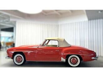 1962 mercedes 190 rouge manuel, 4 vitesses conduite à gau...