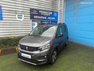 peugeot rifter 1.5 bluehdi 130ch eat8 / gt-line / boite automatique / toit panoramique / gps / caméra / paiement 4x cb possible jusque 3000