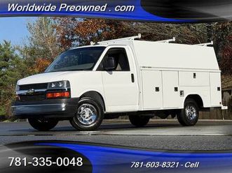 2023 chevrolet express 3500 10' reading csv utility service body 56k