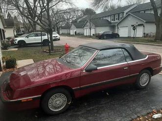 1989 chrysler lebaron 2d convertible