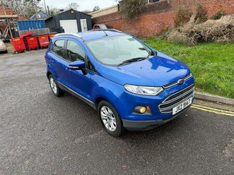 2017 ford ecosport 1.5 zetec suv 5dr petrol manual 2wd euro 5 (112 ps) petrol