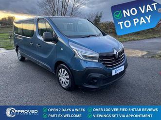 2020 renault trafic (70) no vat! 9 seater minibus ll30 lwb 2.0 dci 145 business energy euro 6 mpv...