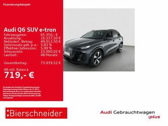 audi q6 e-tron performance s-line black matrix pano a