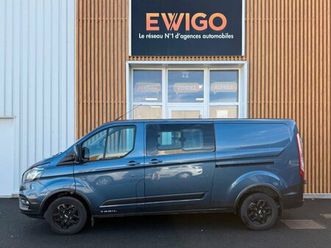 ford custom transit fourgon 2.0 ecoblue 170cv l2h1 long trail 6 places attelage apple carplay camera de recul