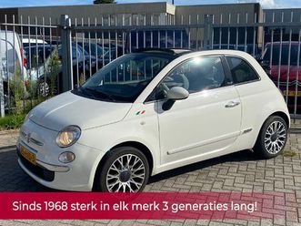 fiat 500c 0.9 twinair lounge 86pk nl auto nap! leer l airco l pdc l mtf-stuur l dealer oh l topstaat! 2e eigenaar!