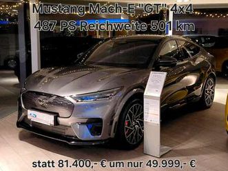 ford mustang mach-e elektro 91kwh extended range awd gt