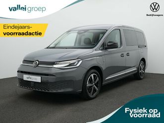 volkswagen caddy combi maxi style 1.5 ehybrid 85 kw 115 pk | 7-zitplaatsen | led | navigatie | digital cockpit | pdc | apple carplay/android auto | l.m. wielen