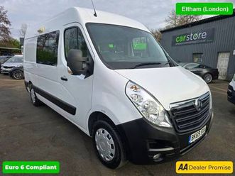 2019 vauxhall movano white euro 6 welfair unit with side glaze 43,500 miles, 6-speed manual, a/ ...