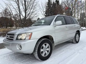 2002 toyota highlander 4wd suv