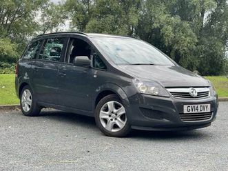 2014 vauxhall zafira exclusiv petrol 1.8 mpv 7 seater ulez compliant towbar sensors ac mot hpi clear