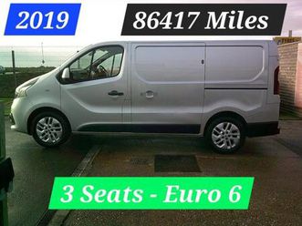 2019 renault trafic traffic sl27 dci 120 sport nav van *no vat* 3 seats ((1 owner)) 86417 miles p...