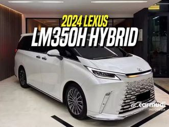 2023 lexus lm 350h 2.5 7 seater mpv hybrid white on black putih lm350h lm350 h 350 7seater 2024
