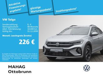 taigo 1.5 tsi r-line iq.light iq.drive navi rearview parkpilot appconnect alu17'coventryblack dsg