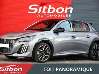 peugeot 208 1.2i hybrid 136 e-dcs6 gt chaine toit panoramique camera avant et arriere