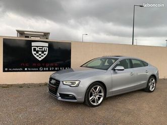 audi a5 sportback 2.0 tdi 150 cv multitronic ambition luxe - 2nd main, historique complet, toit ouvrant, gps, camera, sièges avant en cuir électriques et chauff