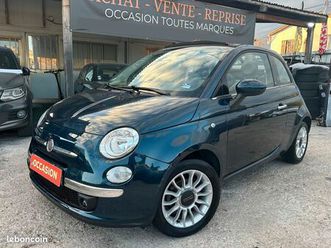 fiat 500 c cabriolet 1.2 69 lounge 2014 - climatisation - radar ar – capote neuve ◊ - suivi d’entretien ◊