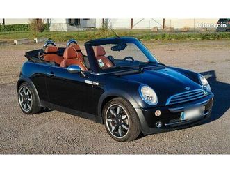 mini copper cabriolet sidewalk