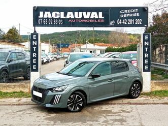 peugeot 208 hybrid 100 e-dcs6 allure + caméra av et ar + gps + surveillance angles morts + peintu...