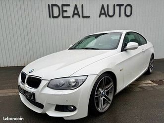 bmw 320d coupe 2.0 184 ch pack m ( e92 ) 1ere main gps cuir boite manuel 6 vitesses 168.413km