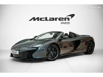 mclaren 650s spider 3.8 v8- storm grey - carbone extérieure - carbone intérieure