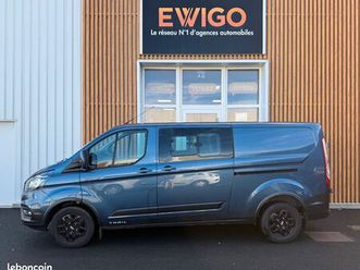 ford transit custom fourgon 2.0 ecoblue 170cv l2h1 long trail - 6 places - attelage - apple carplay - camera de recul