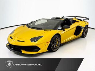 used 2021 lamborghini aventador svj roadster