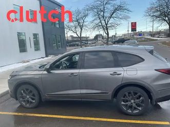 2022 acura mdx awd w/ a-spec pkg. w/ apple carplay, heated front