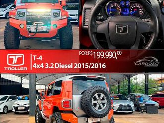 troller t-4 4x4 3.2 20v tdi cap. rígida diesel 2016