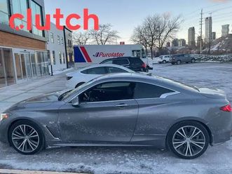 2017 infiniti q60 luxe awd w/ nav, heated front seats, rearview