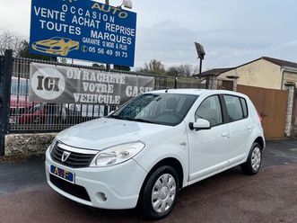 dacia sandero 1.2i 75cv ambiance 2.eme main garantie 6 mois