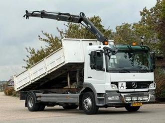 mercedes-benz atego 1218 kraan/kipper!manuell! (bj 2007) — vrachtwagens — marktplaats