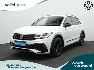 volkswagen tiguan 1.4 tsi ehybrid 245 pk dsg r-line | trekhaak | navigatie discover pro | leder | geheugenstoelen | 360 camera | iq light | stuur-/stoelverwarmi