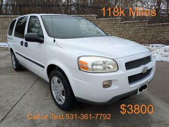 2007 chevrolet uplander cargo/work/utility van 118k miles