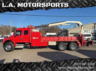 2005 freightliner m2 106 ext cab crane heavy spec dual axle lockers