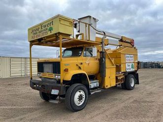 1988 gmc topkick bucket truck—93,852 mi, cat 3208 engine—bid now!