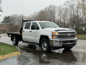 used 2015 chevrolet silverado 3500hd 4x4 8-foot flat deck truck